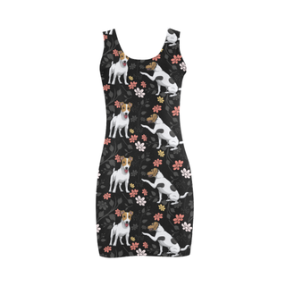 Jack Russell Terrier Flower Medea Vest Dress - TeeAmazing