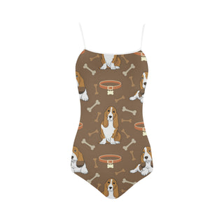 Basset Fauve Strap Swimsuit - TeeAmazing