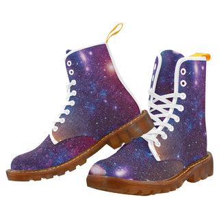 Galaxy White Boots For Women - TeeAmazing
