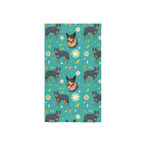 Australian Cattle Dog Flower Custom Towel 16"x28" - TeeAmazing