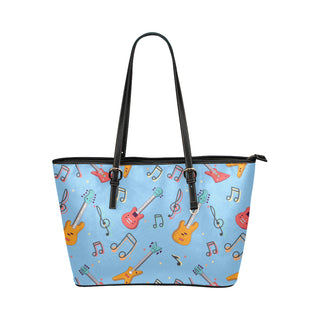 Bass Pattern Leather Tote Bag/Small - TeeAmazing
