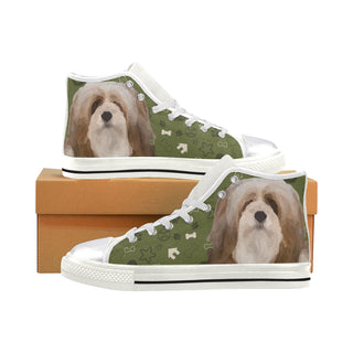 Lhasa Apso Dog White Women's Classic High Top Canvas Shoes - TeeAmazing