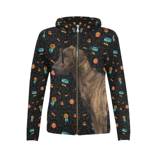 Plott Hound Dog All Over Print Full Zip Hoodie for Women - TeeAmazing