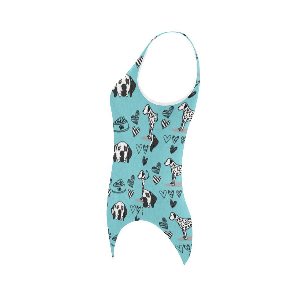Dalmatian Pattern Vest One Piece Swimsuit - TeeAmazing