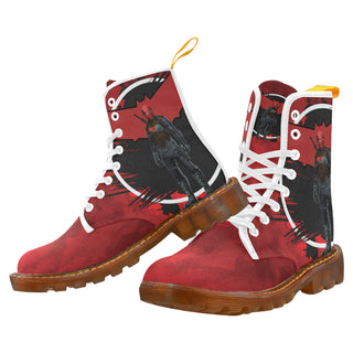 Red Hood White Boots For Women - TeeAmazing