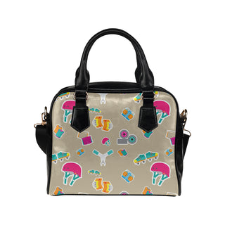 Roller Derby Pattern Shoulder Handbag - TeeAmazing