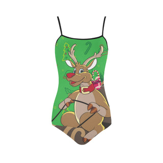 Reindeer Christmas Strap Swimsuit - TeeAmazing