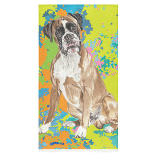 Boxer Water Colour No.2 Bath Towel 30"x56" - TeeAmazing