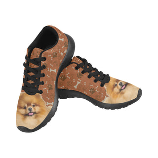 Pomeranian Dog Black Sneakers Size 13-15 for Men - TeeAmazing