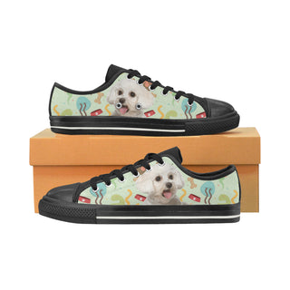 Maltipoo Black Men's Classic Canvas Shoes - TeeAmazing