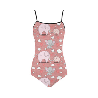 Elephant Pattern Strap Swimsuit - TeeAmazing