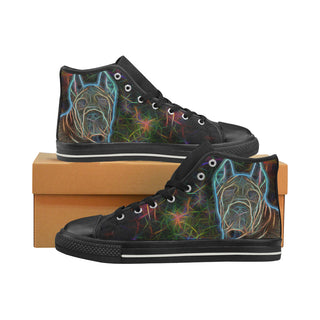 Cane Corso Glow Design 1 Black Women's Classic High Top Canvas Shoes - TeeAmazing