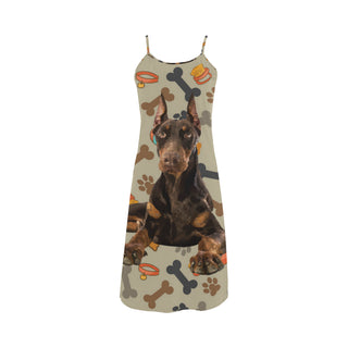 Doberman Dog Alcestis Slip Dress - TeeAmazing