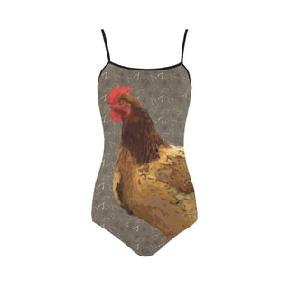 Chicken Footprint Strap Swimsuit - TeeAmazing
