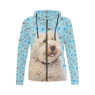 Labradoodle All Over Print Full Zip Hoodie for Women - TeeAmazing