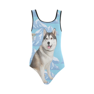 Husky Lover Vest One Piece Swimsuit - TeeAmazing