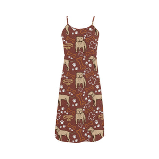 Staffordshire Bull Terrier Pettern Alcestis Slip Dress - TeeAmazing