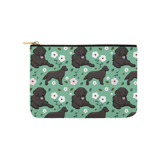 Curly Coated Retriever Flower Carry-All Pouch 9.5''x6'' - TeeAmazing