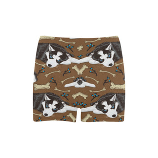 Siberian Husky Briseis Skinny Shorts (Model L04) - TeeAmazing