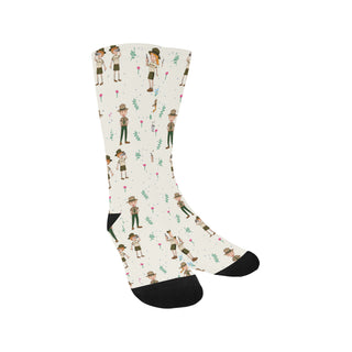 Zoo Keeper Pattern Trouser Socks - TeeAmazing