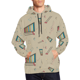 Vibraphone Pattern All Over Print Hoodie for Men (USA Size) (Model H13) - TeeAmazing