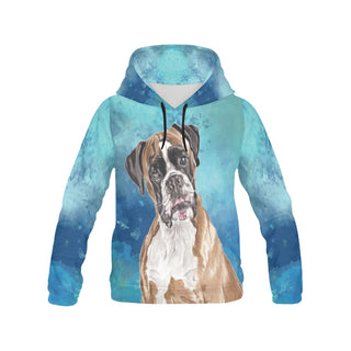 Boxer Water Colour All Over Print Hoodie for Women - TeeAmazing