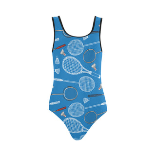 Badminton Pattern Vest One Piece Swimsuit - TeeAmazing