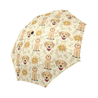 Golden Retriever Pattern Auto-Foldable Umbrella - TeeAmazing