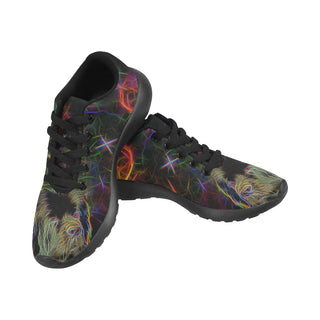 Newfoundland Glow Design 1 Black Sneakers for Men - TeeAmazing