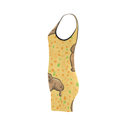 Australian Goldendoodle Flower Classic One Piece Swimwear (Model S03) - TeeAmazing
