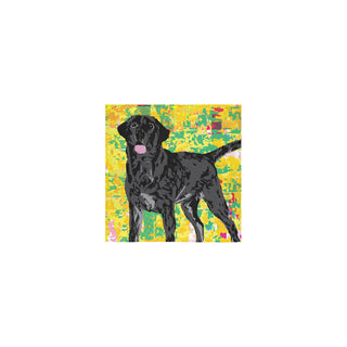 Black Lab Square Towel 13x13 - TeeAmazing