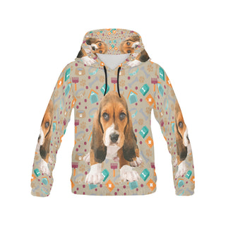 Basset Hound All Over Print Hoodie for Men - TeeAmazing