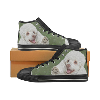 Poodle Lover Black Men’s Classic High Top Canvas Shoes - TeeAmazing
