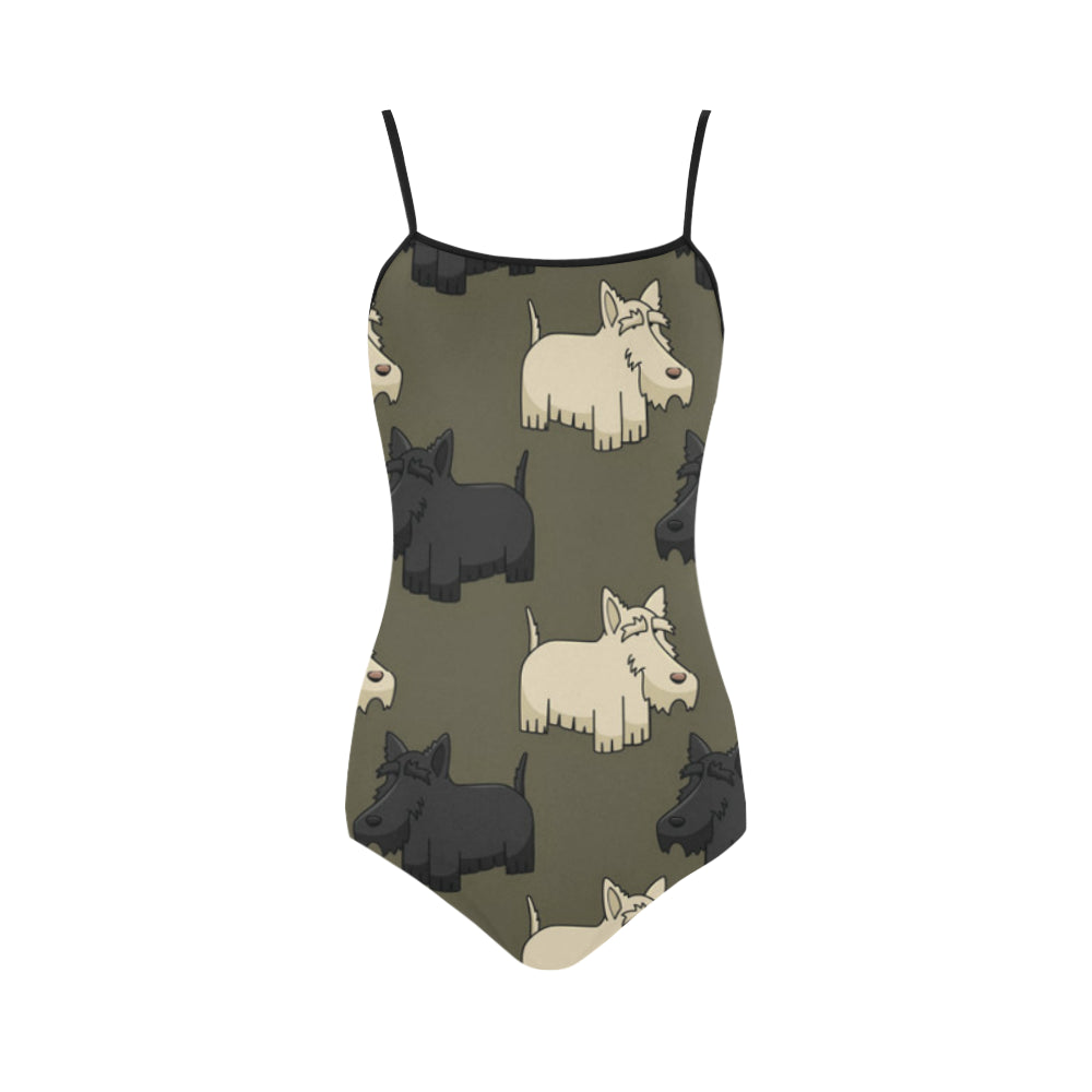 Scottish Terrier Strap Swimsuit - TeeAmazing