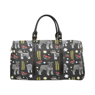 Miniature Schnauzer Flower New Waterproof Travel Bag/Large - TeeAmazing