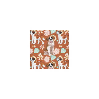 St. Bernard Flower Square Towel 13“x13” - TeeAmazing