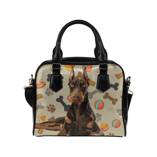 Doberman Dog Shoulder Handbag - TeeAmazing