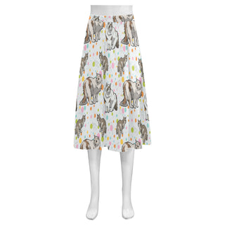 Ragamuffin Cat Mnemosyne Women's Crepe Skirt (Model D16) - TeeAmazing