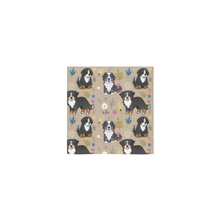 Bernese Mountain Flower Square Towel 13“x13” - TeeAmazing