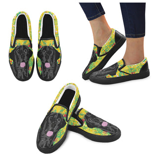 Black Lab Black Women's Slip-on Canvas Shoes - TeeAmazing