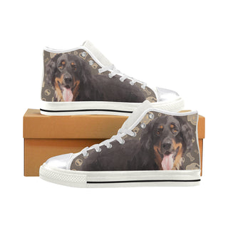 Hovawart Dog White Women's Classic High Top Canvas Shoes - TeeAmazing