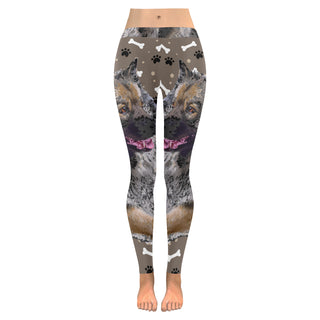 Keeshond Low Rise Leggings (Model L05) - TeeAmazing