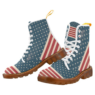 4th July V2 White Boots For Women - TeeAmazing