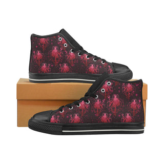 Sailor Pluto Black Women's Classic High Top Canvas Shoes - TeeAmazing