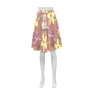 Labradoodle Flower Athena Women's Short Skirt - TeeAmazing