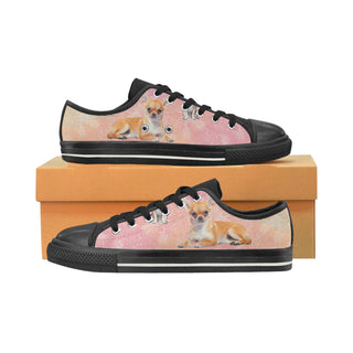 Chihuahua Lover Black Women's Classic Canvas Shoes - TeeAmazing