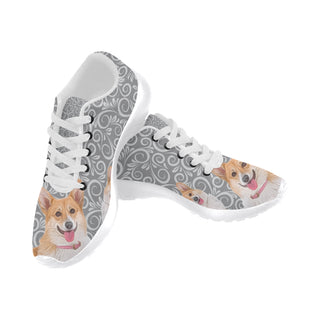 Corgi Lover White Sneakers Size 13-15 for Men - TeeAmazing