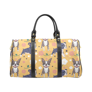 Boston Terrier Flower New Waterproof Travel Bag/Small - TeeAmazing