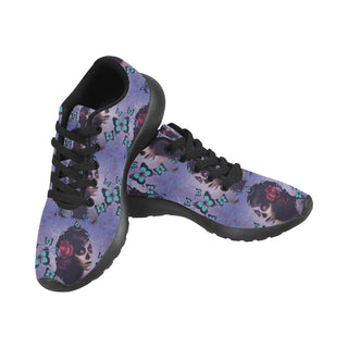 Sugar Skull Candy Black Sneakers Size 13-15 for Men - TeeAmazing