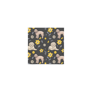 Goldendoodle Flower Square Towel 13“x13” - TeeAmazing